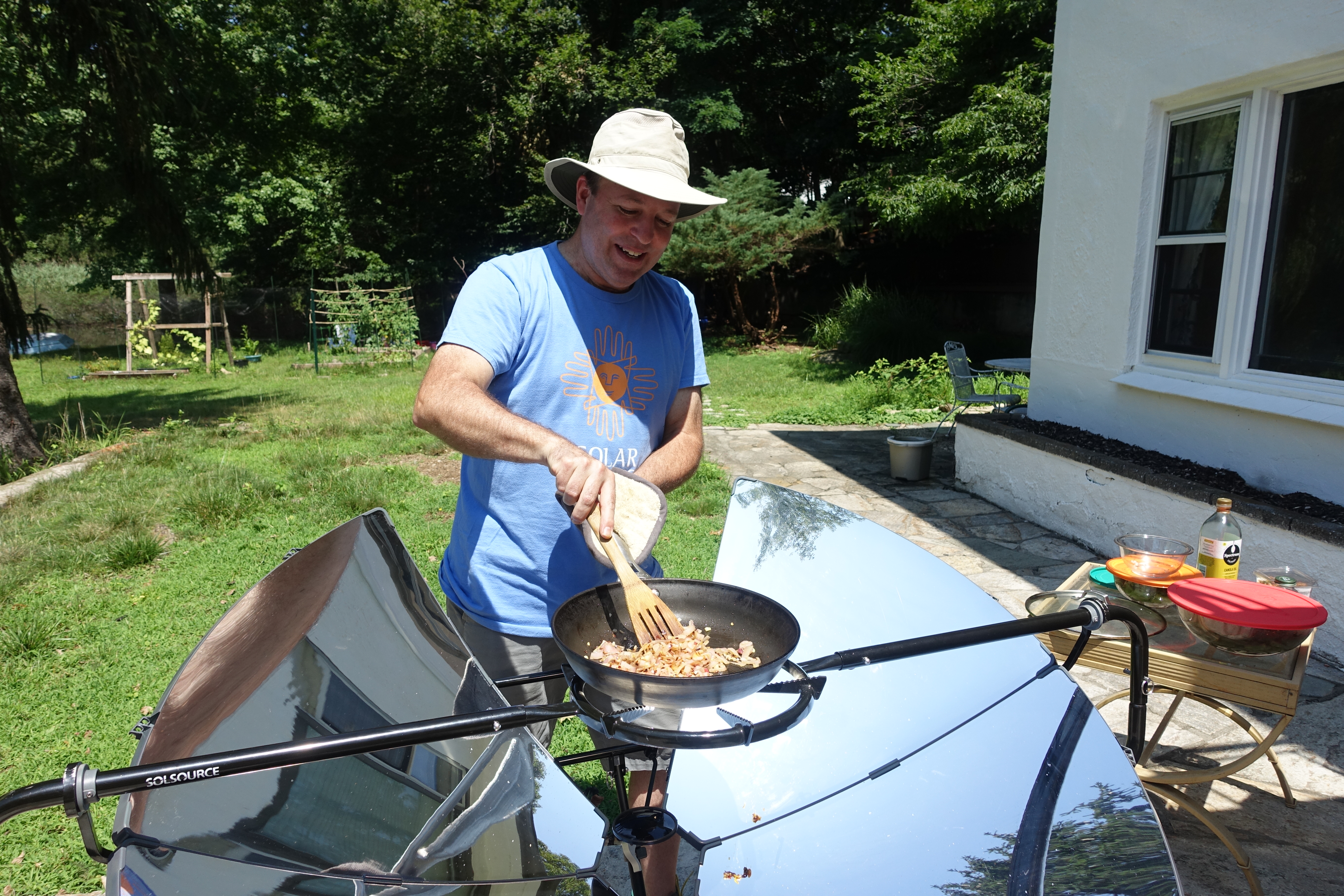 Alan Bigelow, Ph.D, SCI Science Director solar cooking lunch