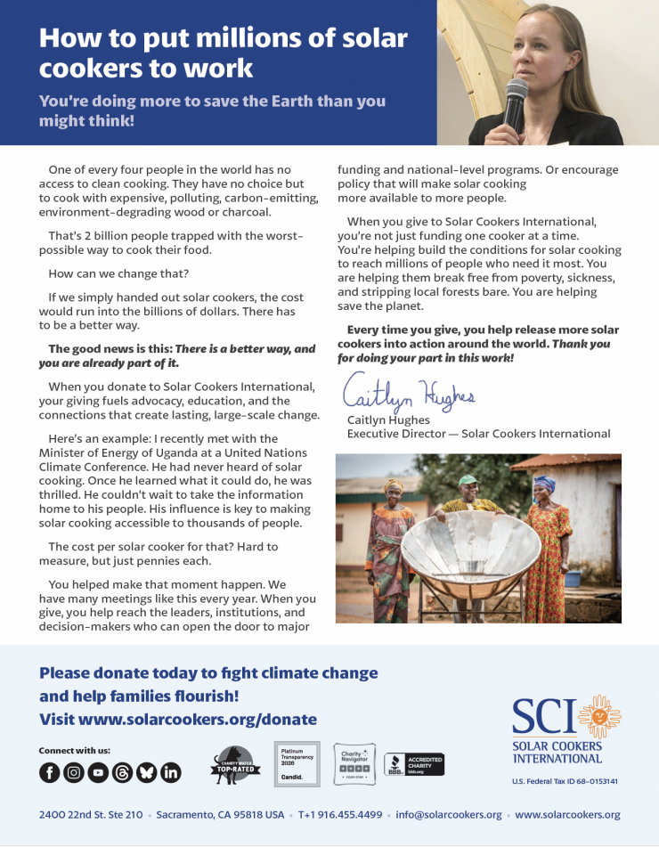 Solar Cookers International SUNPowered Newsletter: Spring 2025 Edition Page 2