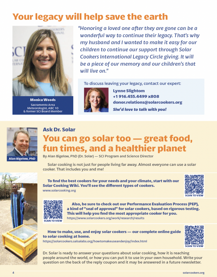 Solar Cookers International SUNPowered Newsletter: Spring 2025 Edition Page 4