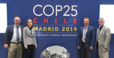SCI Representative Rob Tyrrell documenting solar cooking advocacy at the UN Climate Change Conference COP25