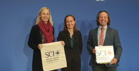SCI COP26 press conference with UNFCCC Climate Technology Centre and Network discussing solar cooking solutions