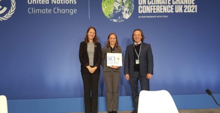 SCI COP26 press conference with NDC Partnership discussing solar cooking and climate action
