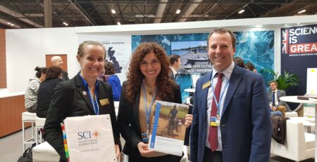 SCI representatives promoting solar cooking at the United Nations Climate Change Conference COP25