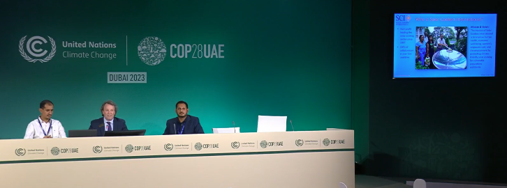 SCI COP28 discussion on solar cooking solutions and community impact in Yemen