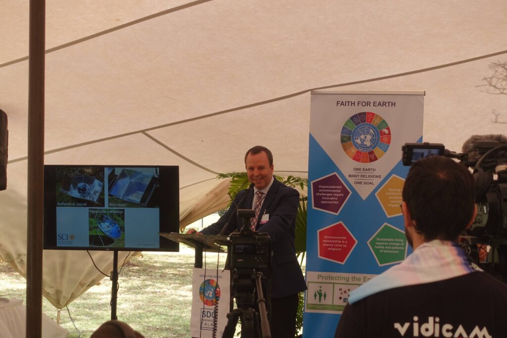 Solar Cookers International PEP testing station at University of Nairobi measuring solar cooker performance