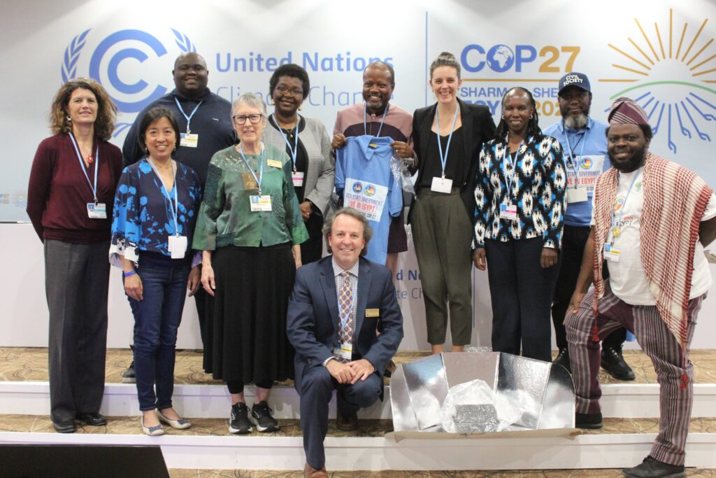 Solar Cookers International COP28 sponsorship opportunity promoting climate advocacy and solar cooking solutions