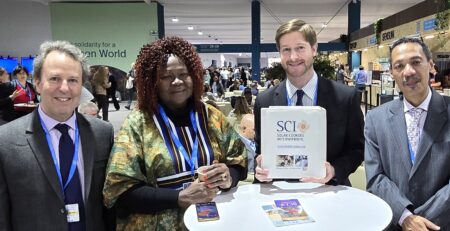 SCI team members and partners at the United Nations Climate Change Conference (COP29) in Baku, Azerbaijan