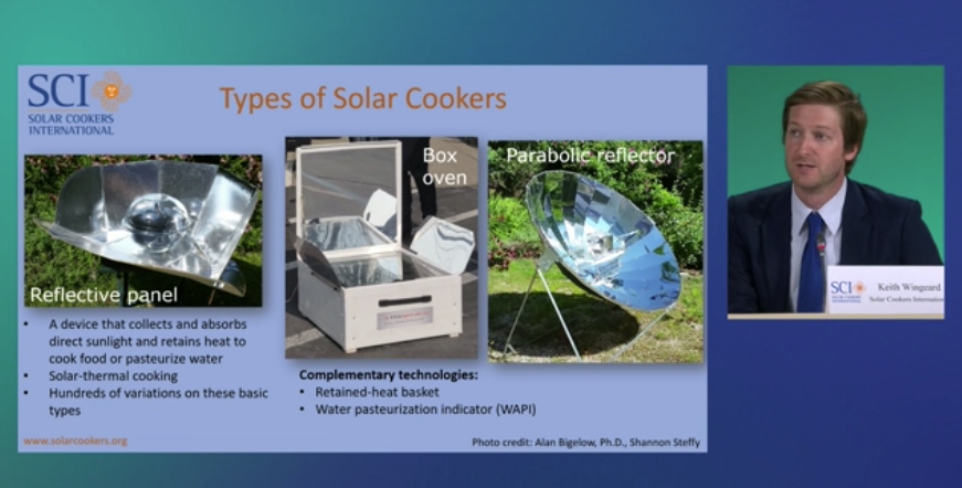 SCI COP28 press conference highlighting solar cooking advocacy and global partnerships