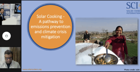 Panel discussion on solar cooking and climate action at the Cryosphere Pavilion during COP29
