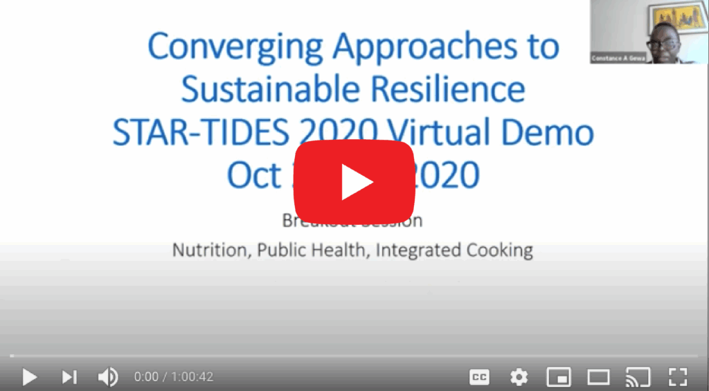 Virtual STAR-TIDES event highlighting Solar Cookers International's sustainable resilience initiatives