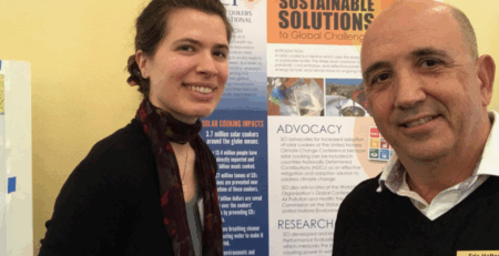 SCI Board Members presenting solar cooking solutions at the UC Solar Thermal Technologies Symposium